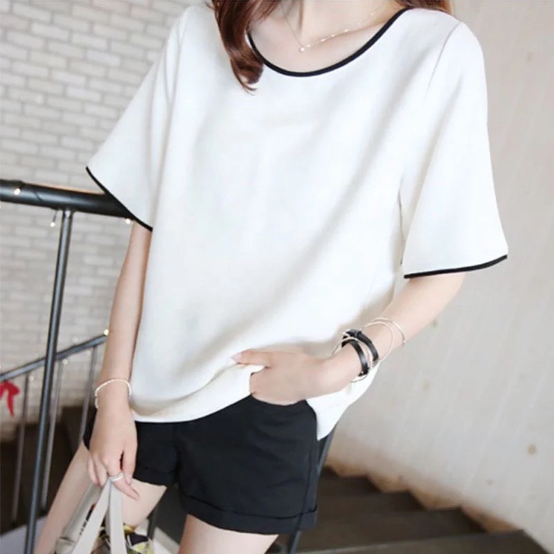 Áo thun nữ viền tay loe thời trang