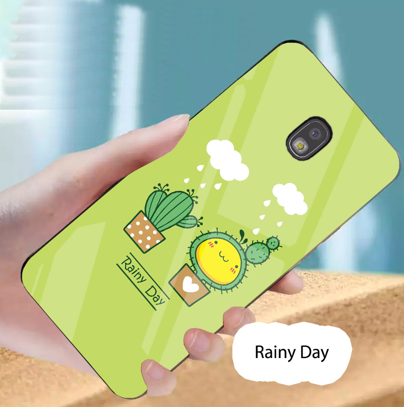 Ốp SAMSUNG J7 Pro mặt kính gương bóng
