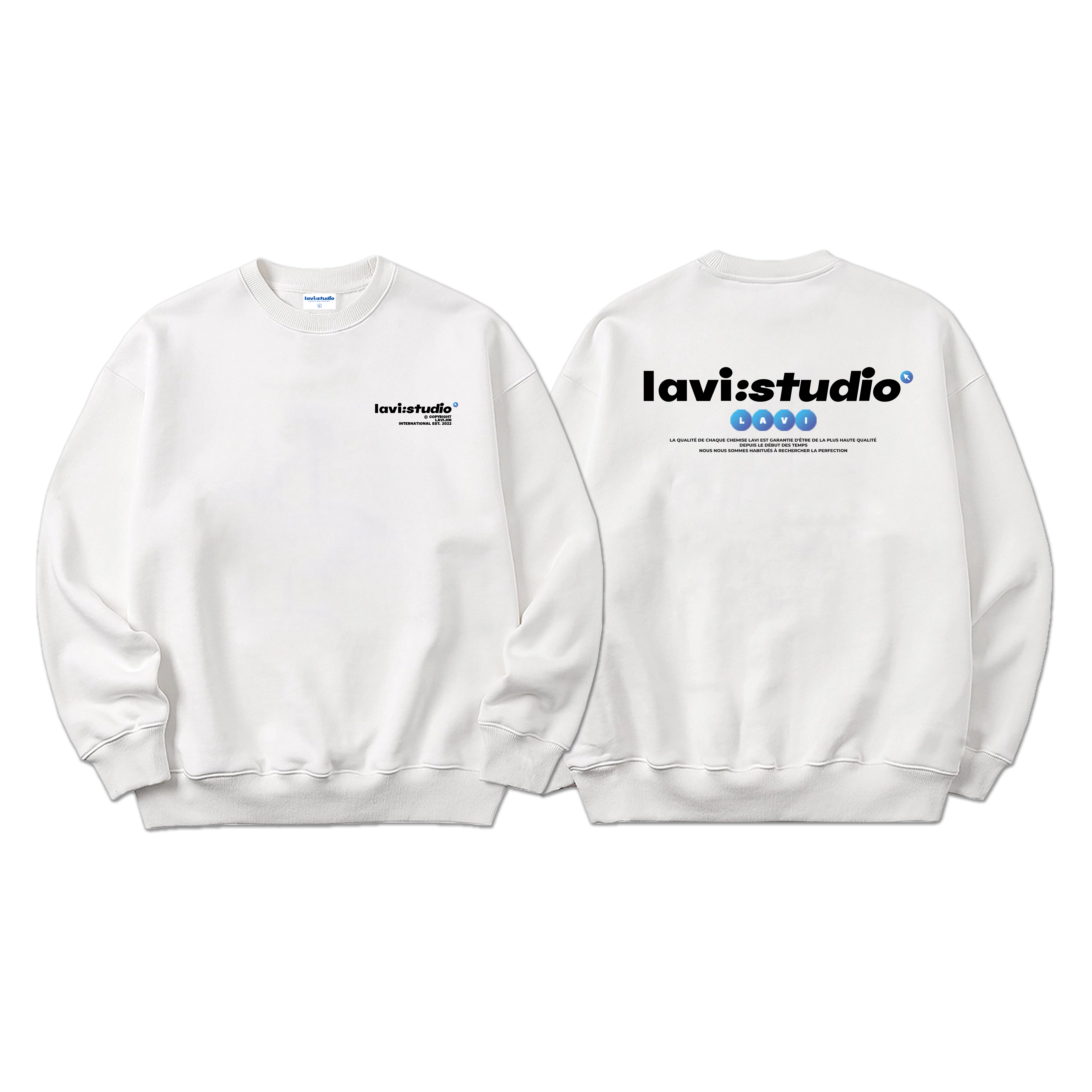 Áo Sweater Form rộng Lavi - Studio nỉ chân cua