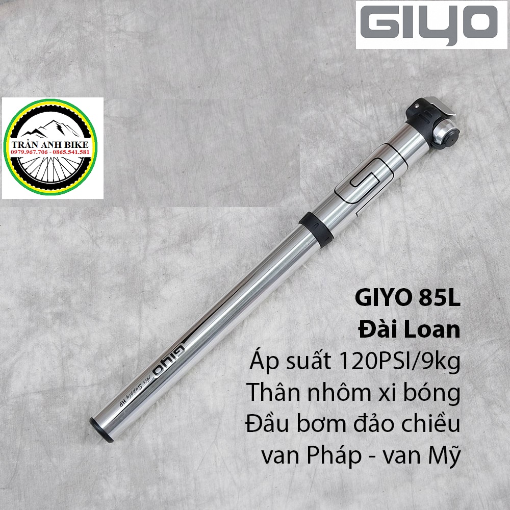 Bơm mini Cao Cấp Xe Đạp GIYO GP-85L
