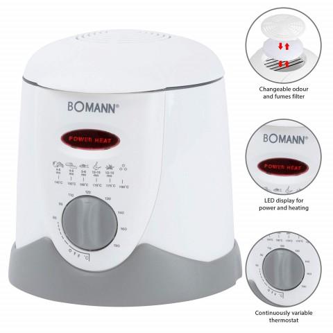 NỒI CHIÊN NGẬP DẦU 2 TRONG 1 BOMANN MINI