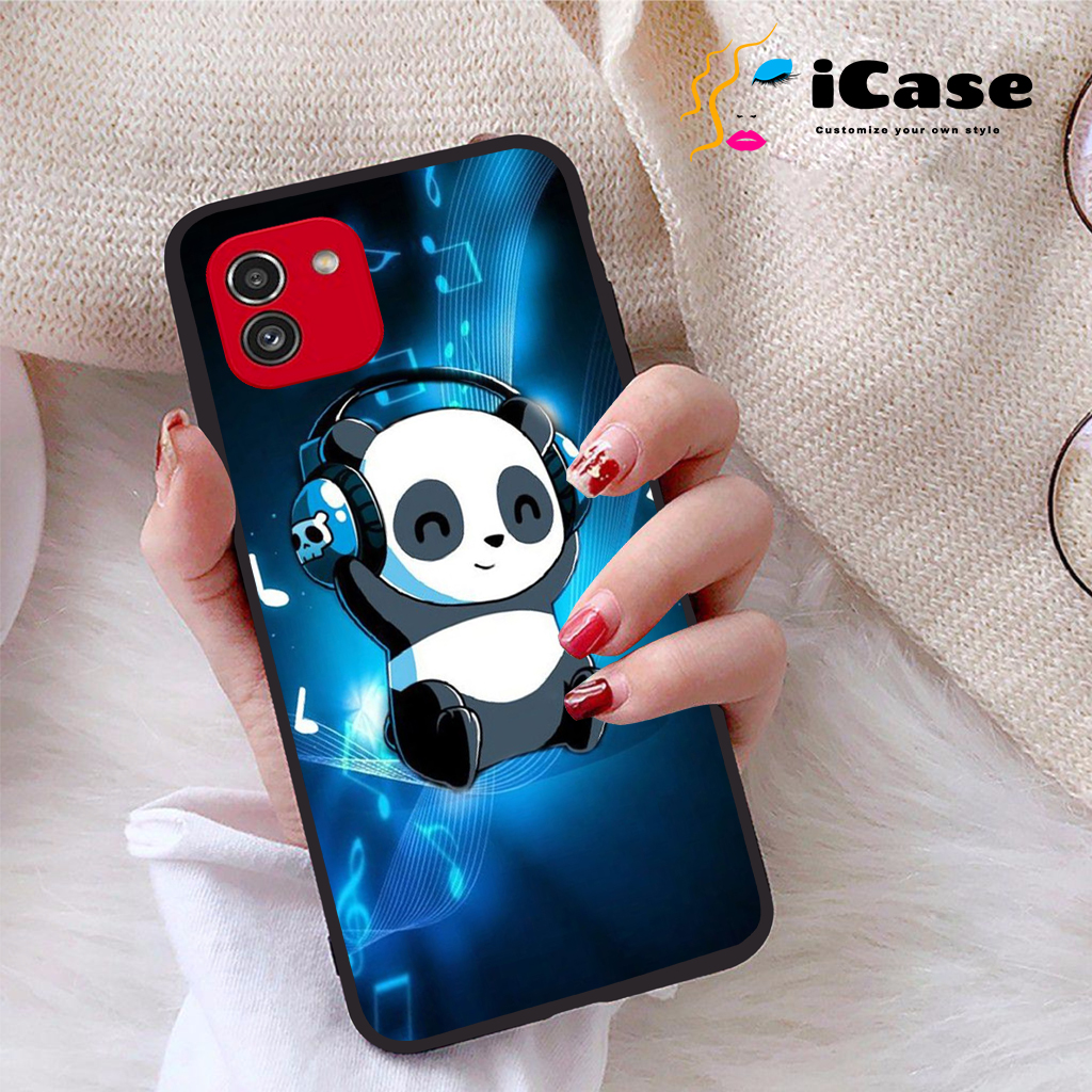 Ốp lưng Samsung Galaxy A03 viền dẻo TPU BST Panda