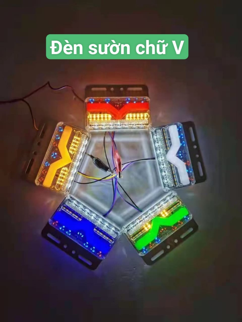 đèn sườn chữ v siêu sáng , siêu xinh 24V