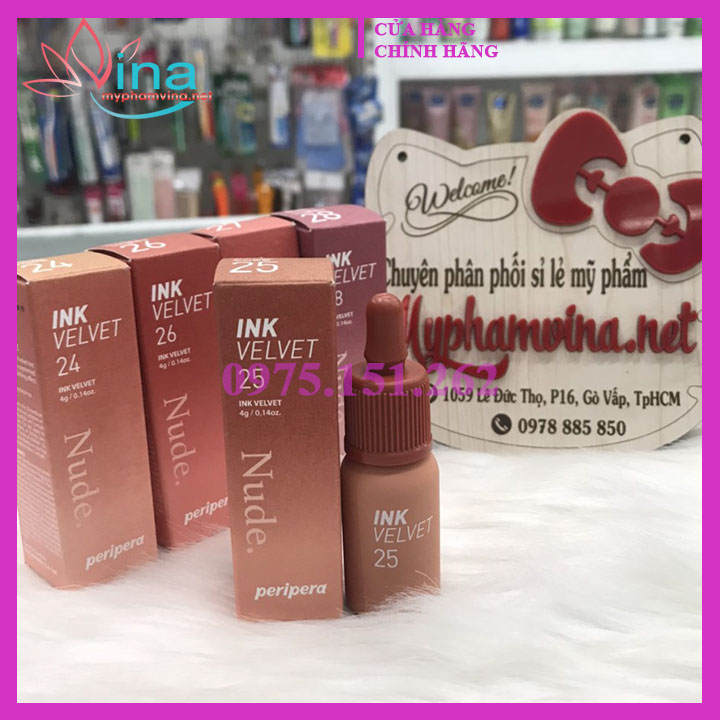 Son Kem Lì Peripera Ink Velvet Nude