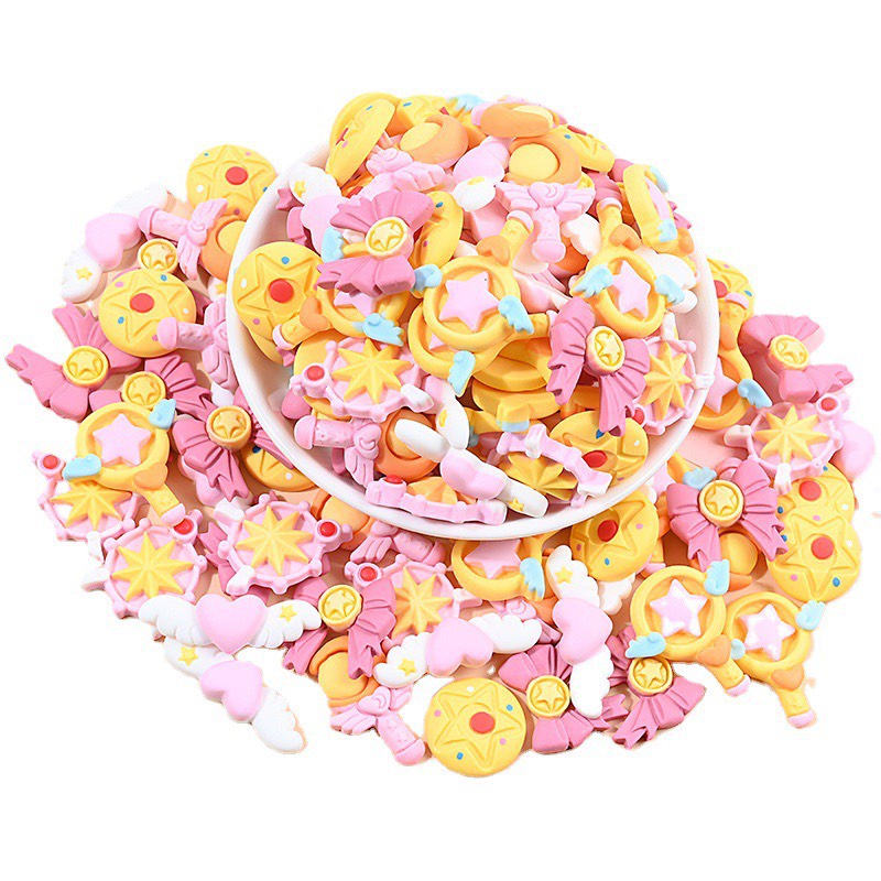 Charm (C548) slime/ Dụng Cụ Charm Trang Trí [Ko Keo & Nút] Thủy Thủ Mặt Trăng