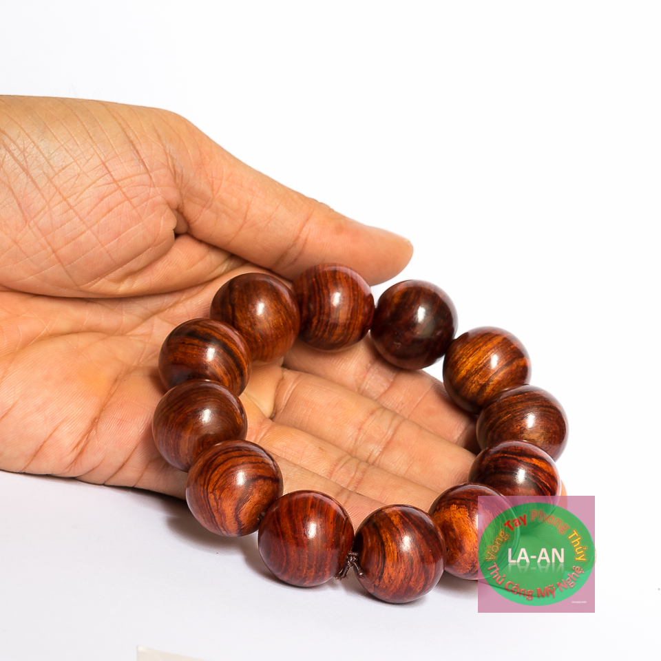 [20mm Gỗ Sưa Đỏ vân sóng nước][có video thực] vòng tay gỗ sưa đỏ loại đẹp