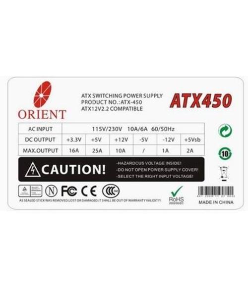 Nguồn máy tính Orient ATX 450W