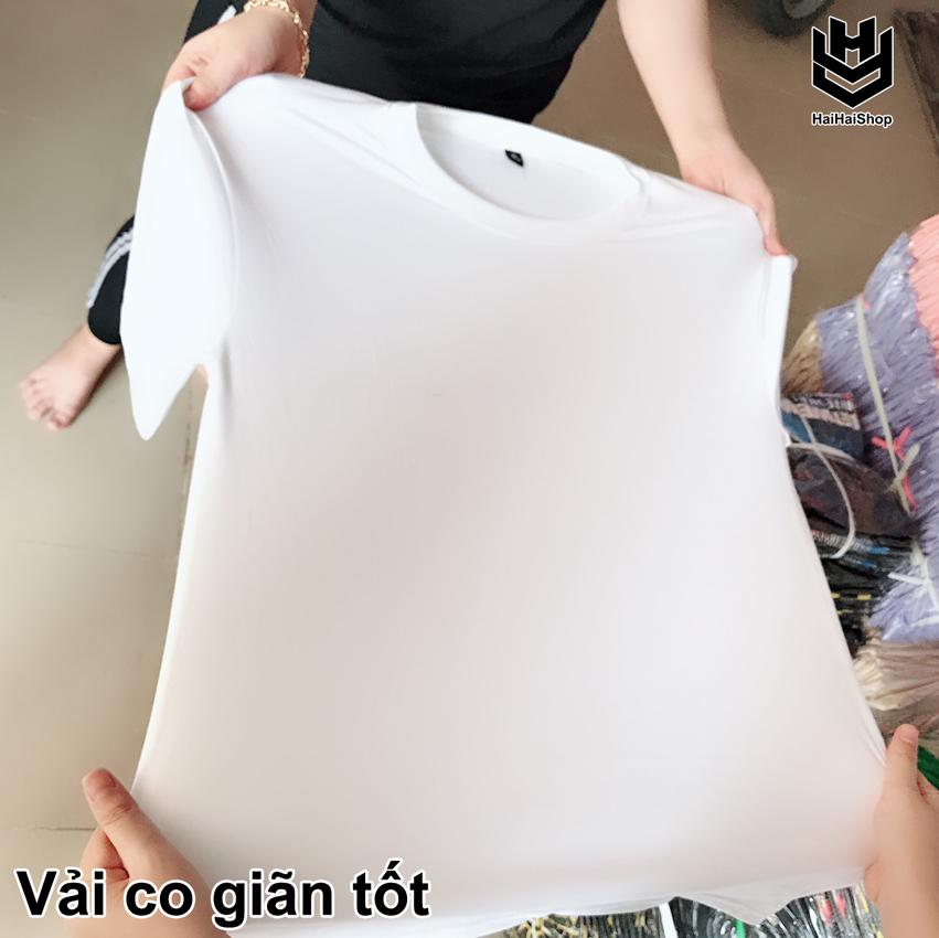 Áo Thun Trơn Màu Trắng, HaiHaiShop, Ken T-Shirt