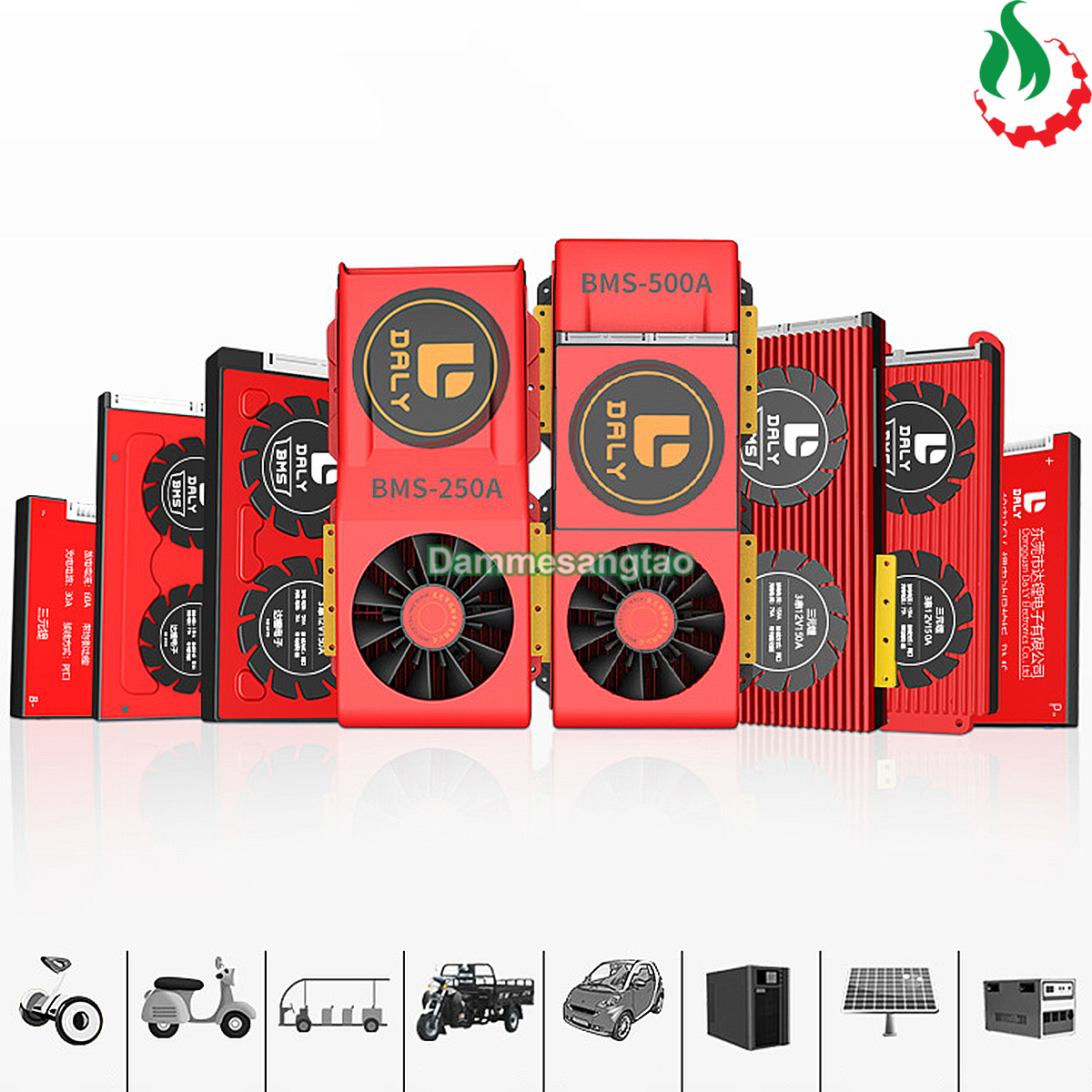Mạch 24S 72V (87.6V) Daly bảo vệ pin sắt Li-Fe 3.2V xe điện