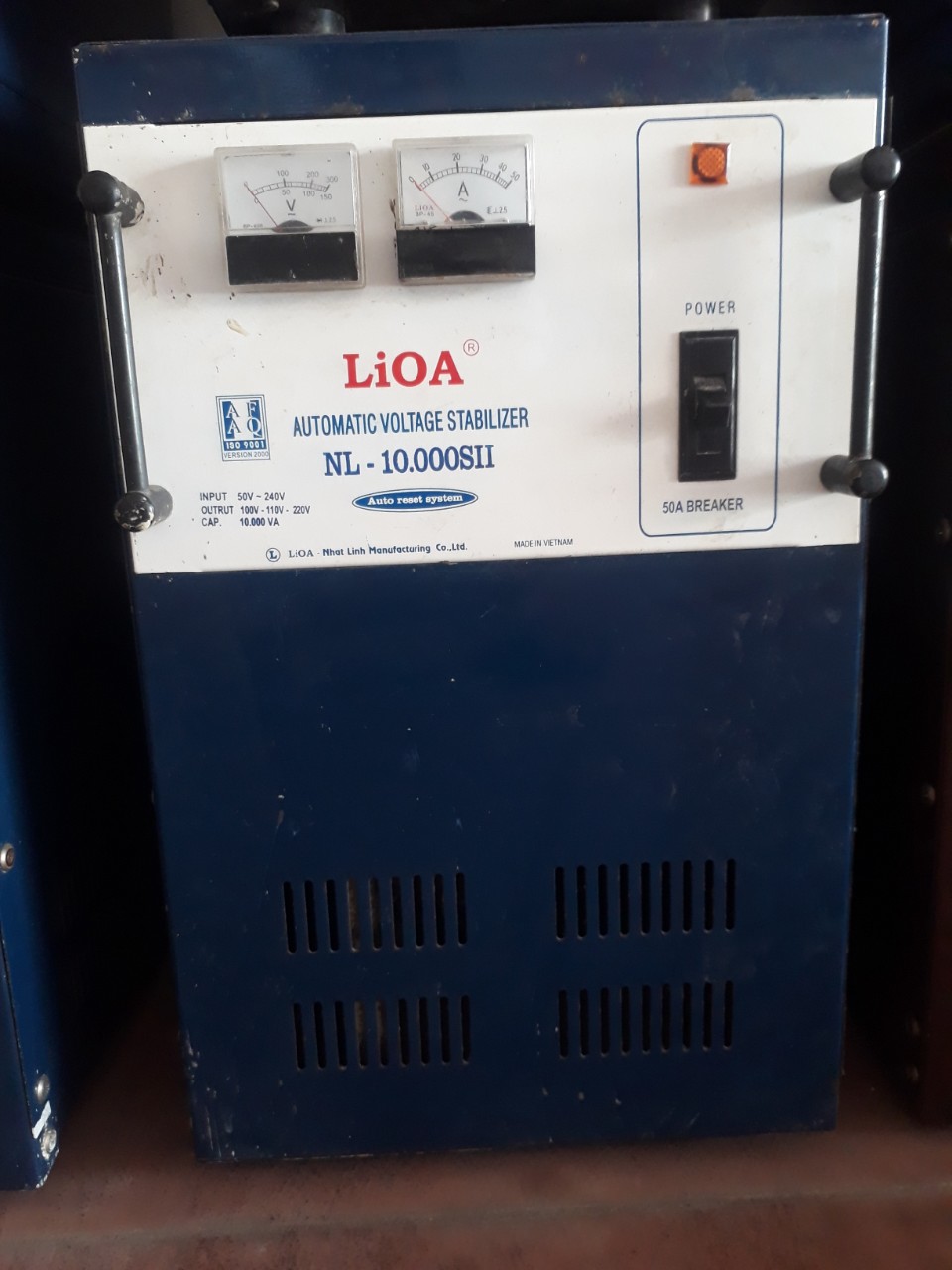 LIOA 10KW GIẢI 50-250V. HÀNG  cũ