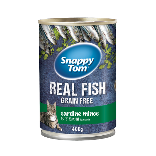 Pate cho mèo snappy tom real fish 400g