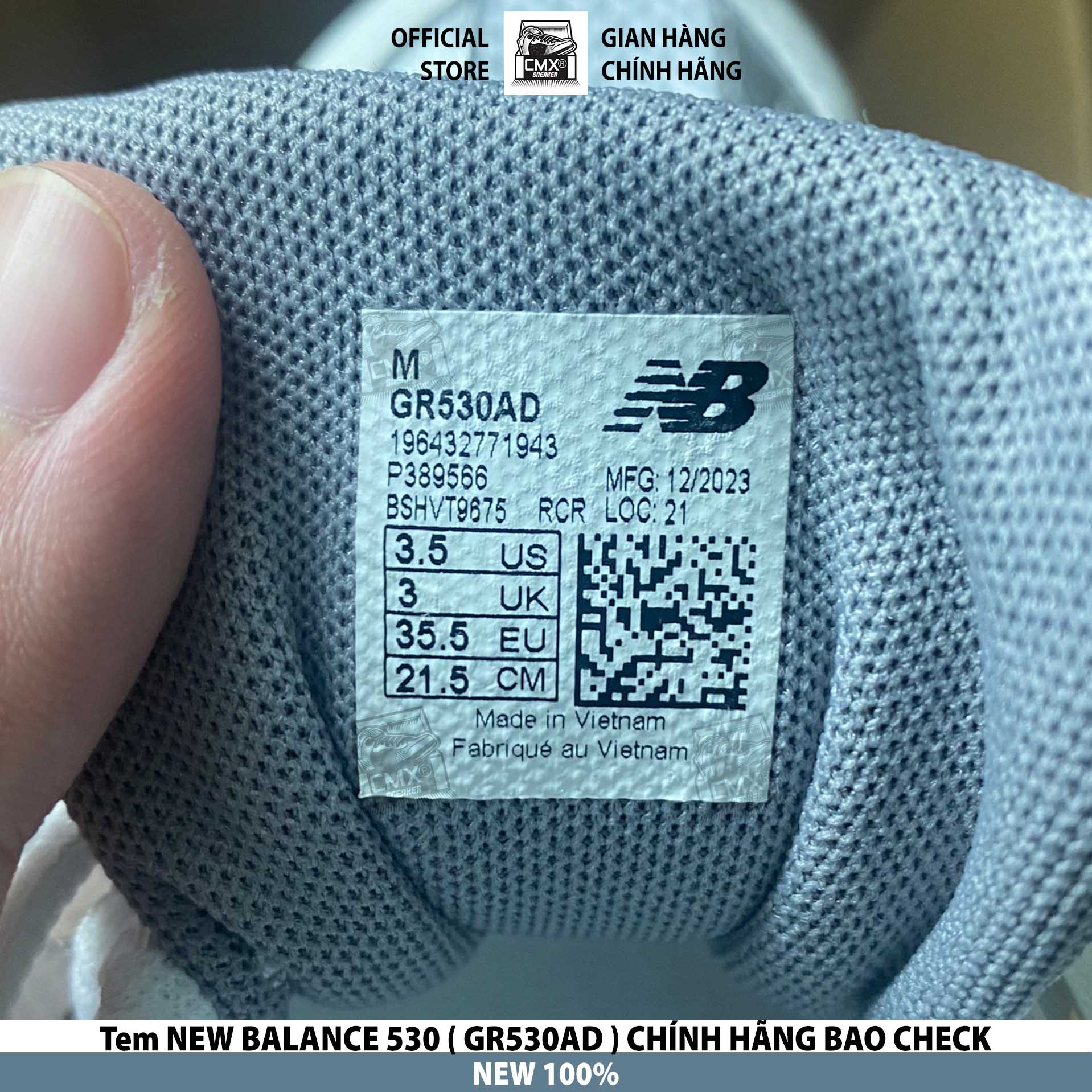 😘 [ HÀNG CHÍNH HÃNG CÓ SẴN ] Giày New Balance 530 LIGHT GREY WHITE ( GR530AD ) - AUTHENTIC 100%