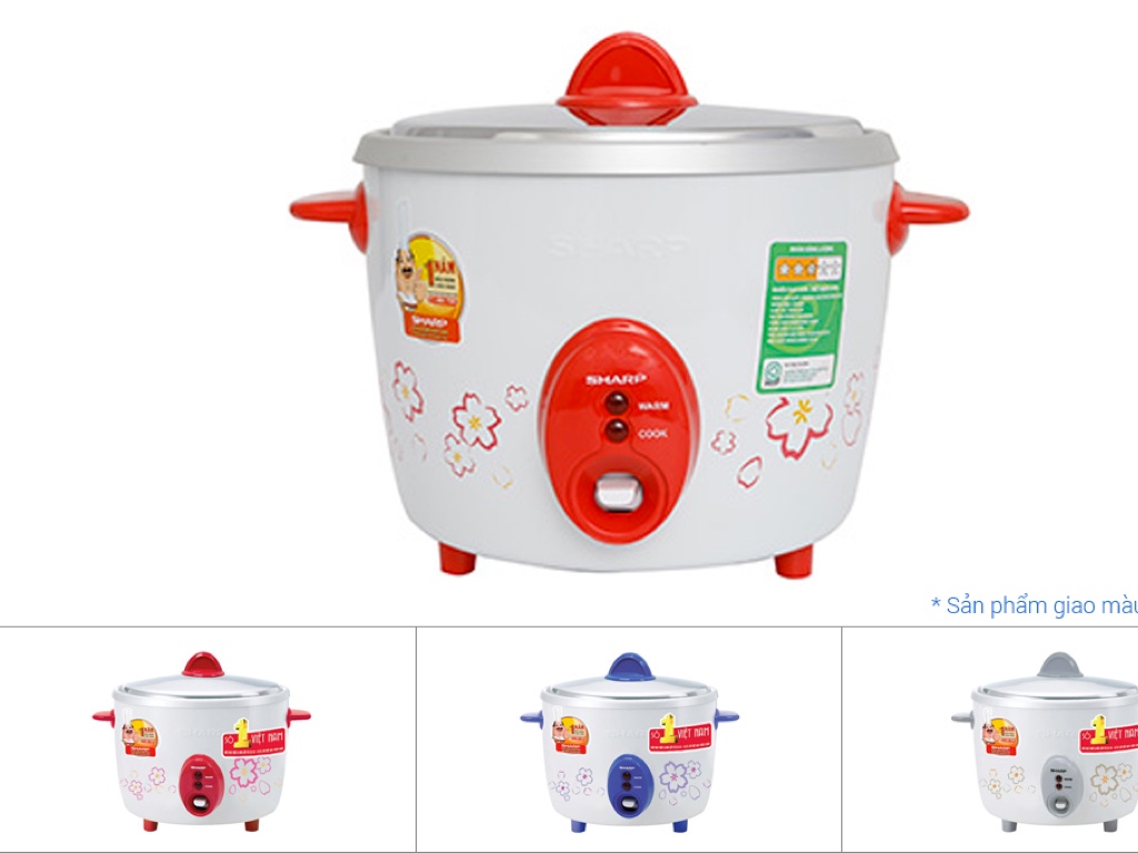 [HCM]Nồi cơm điện Sharp 06 lít KSH D06 V