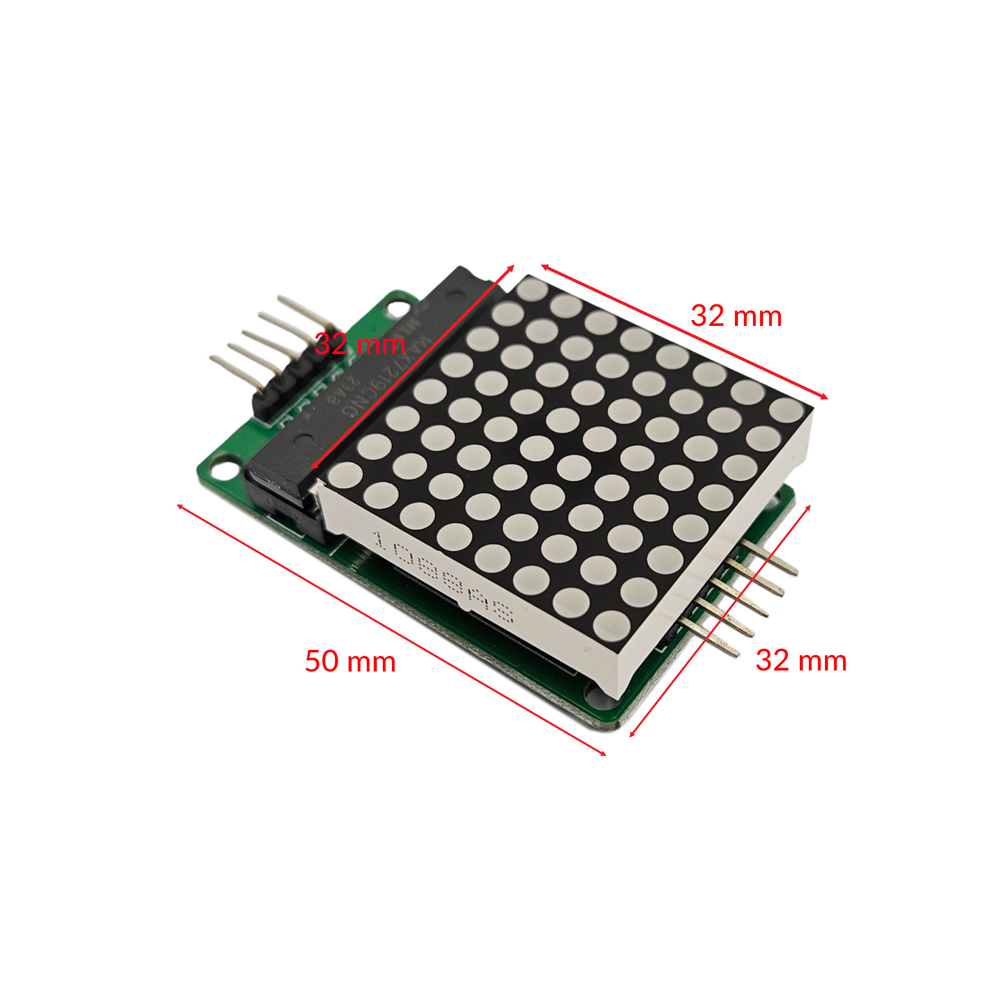 Module mạch hiển thị 1 Led ma trận MAX7219CNG / MAX7219CWG IC SMD