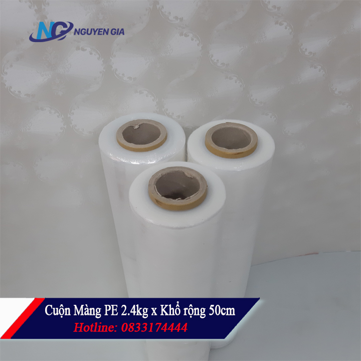 [HCM]Màng quấn hàng 2.4kg khổ 50cm
