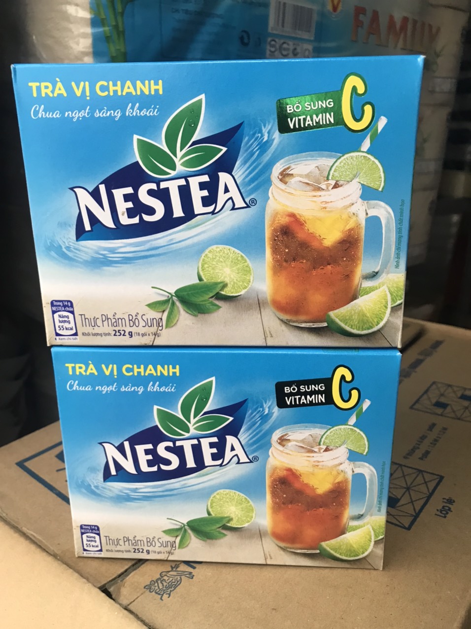 COMBO 2 hộp  Trà vị chanh Nestea hộp 252g