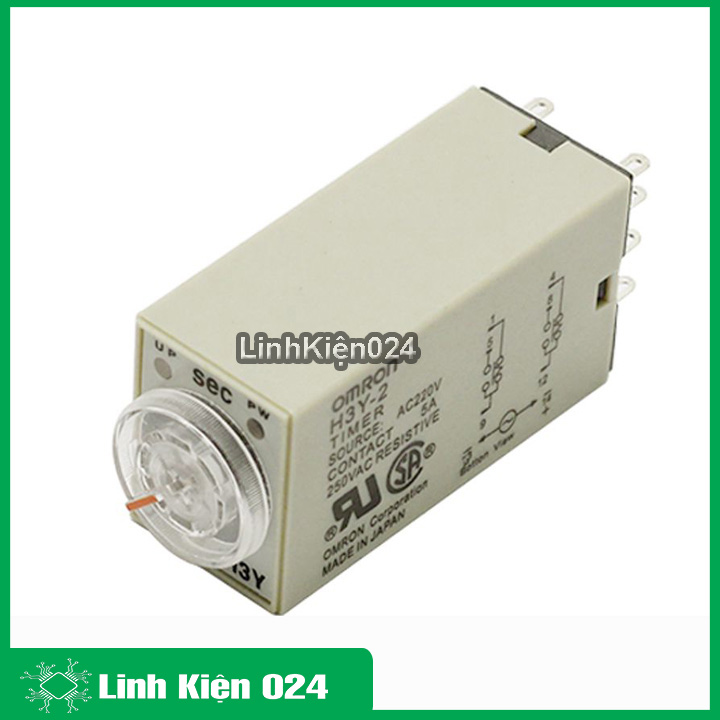 Relay thời gian Timer Omron H3Y-2 8P 12v