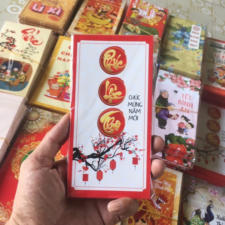 Combo 10 Bao Lì Xì Tết Phúc Lộc Thọ LX27