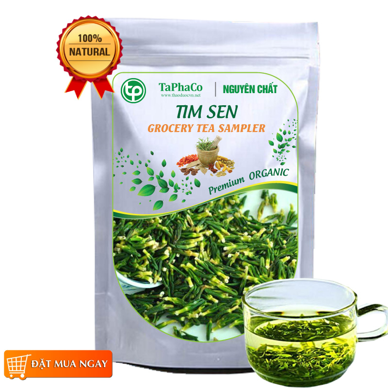 Tim sen khô 100g, Trà tâm sen khô - tấn phát