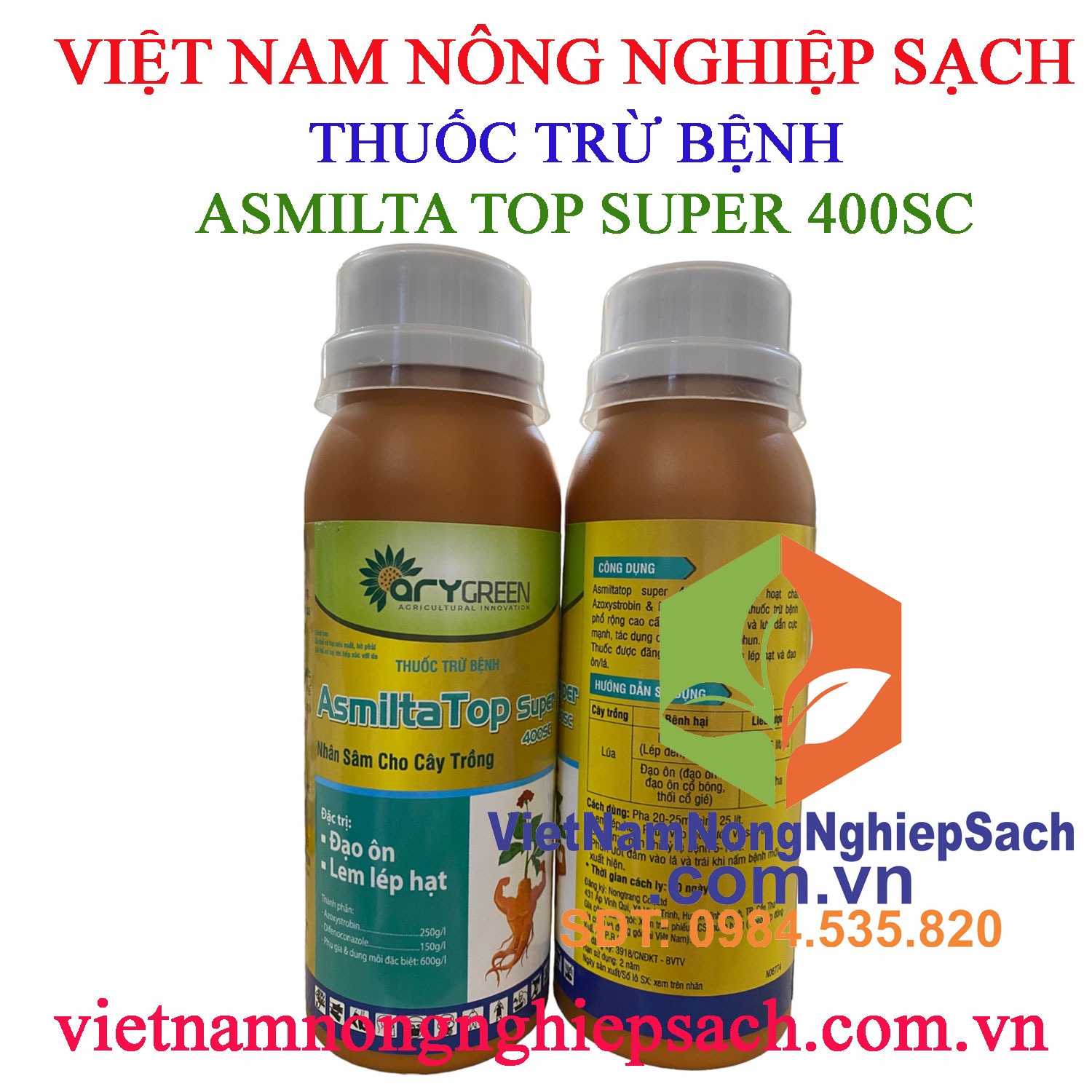 Asmilta top super 400sc chai 240ml – trừ thán thư, rỉ sắt