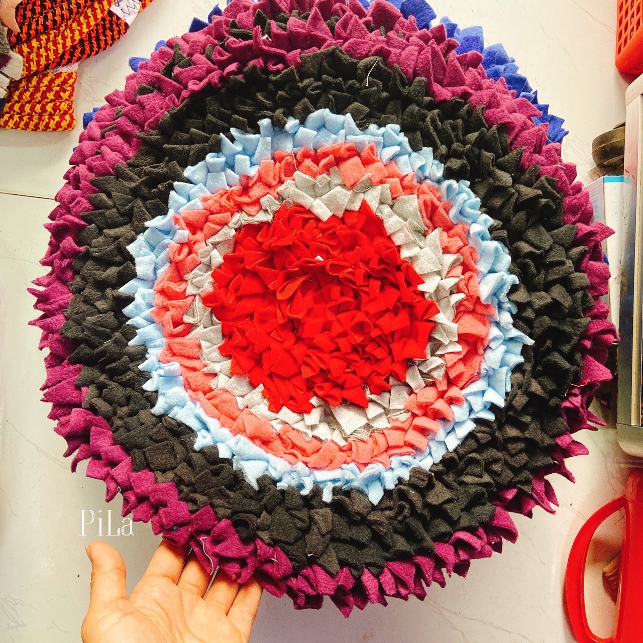 [HCM]Thảm Lau Chân Kết Bông Tròn