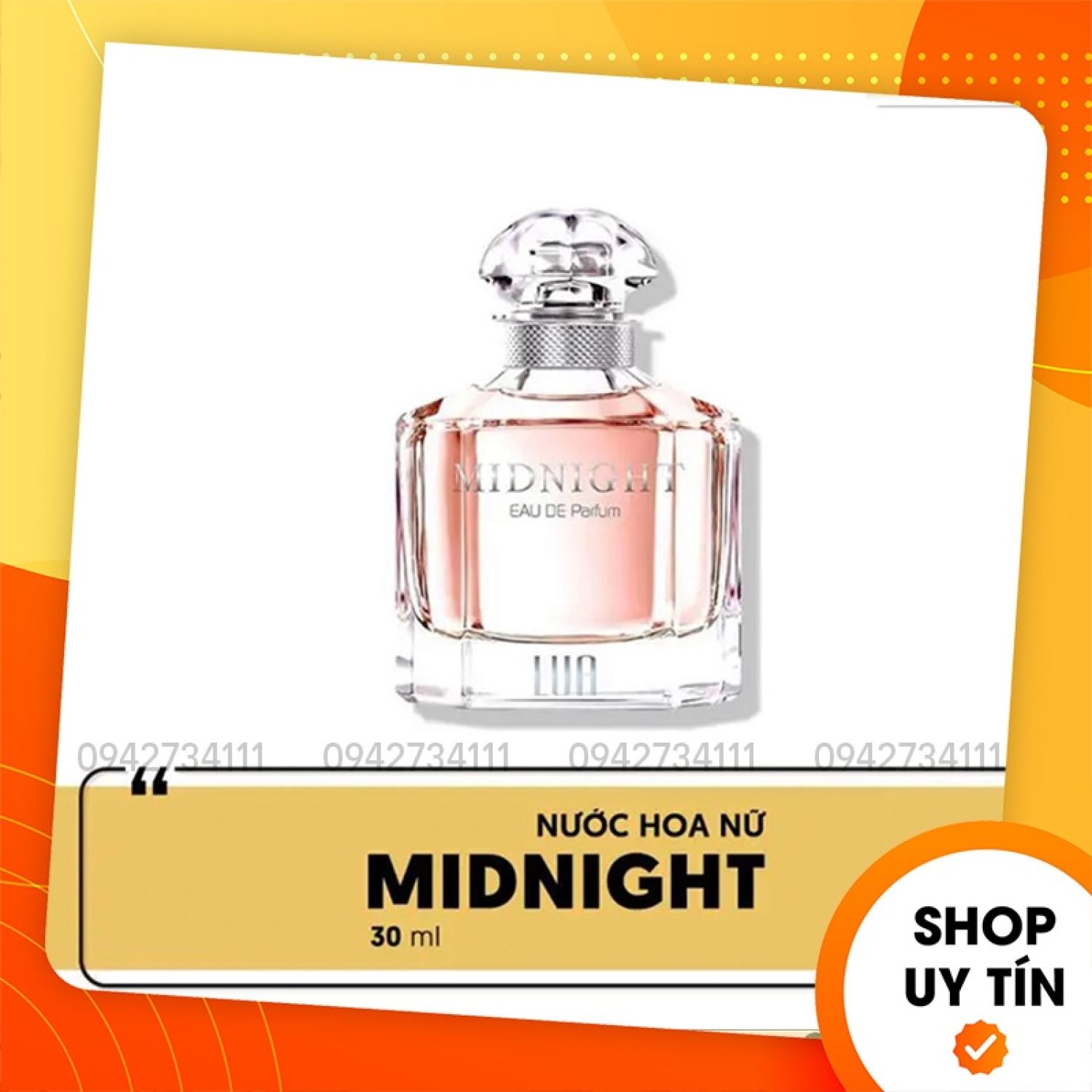 [Chính Hãng] Nước Hoa Nữ Midnight 30ml Lua perfume