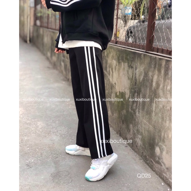 Quần ỐNG RỘNG 3 SỌC  unisex