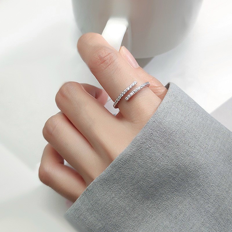 Nhẫn đính cườm nữ free size hở NNF111