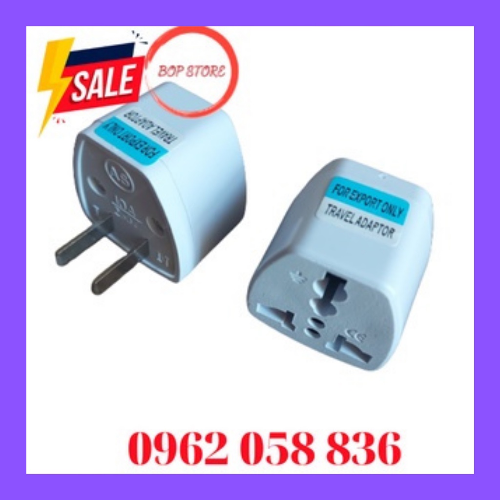 Phích cắm chuyển đổi, ổ cắm chuyển đổi 3 chân sang 2 chân.