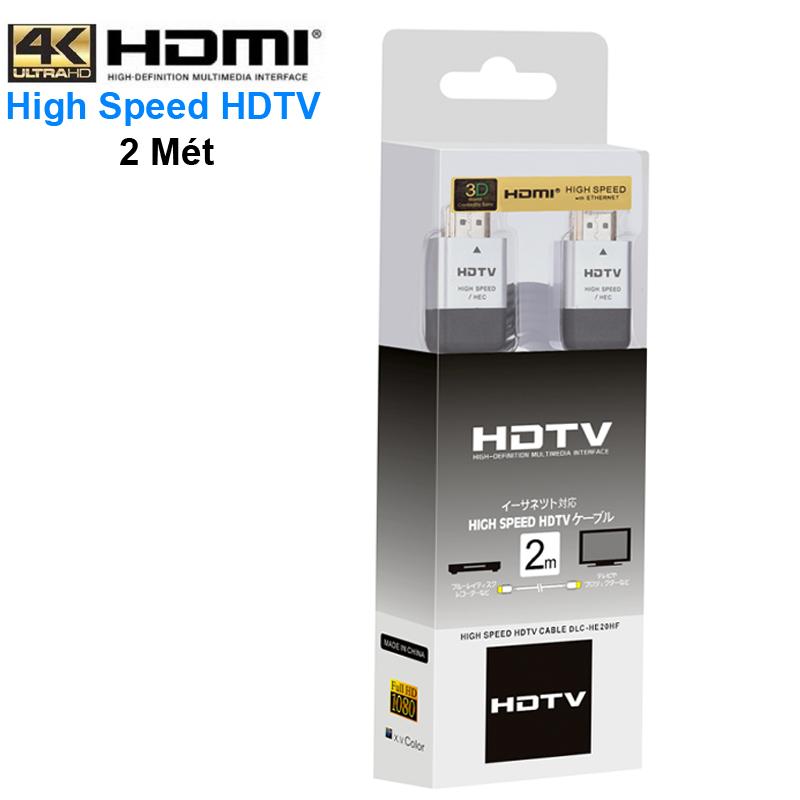 Cáp HDMI to HDMI Sony Cable DLC-HE20HF (2m) cao cấp chống nhiễu full HD 4K cực nét