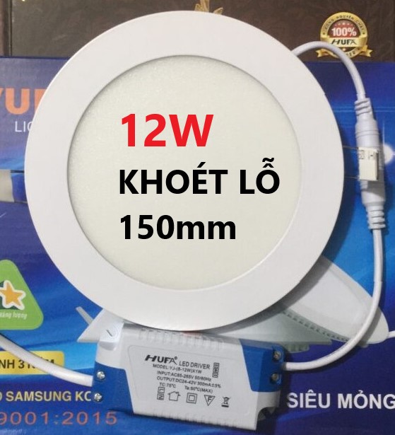 Đèn Led Panel Âm Trần siêu mỏng 12W - HUFA
