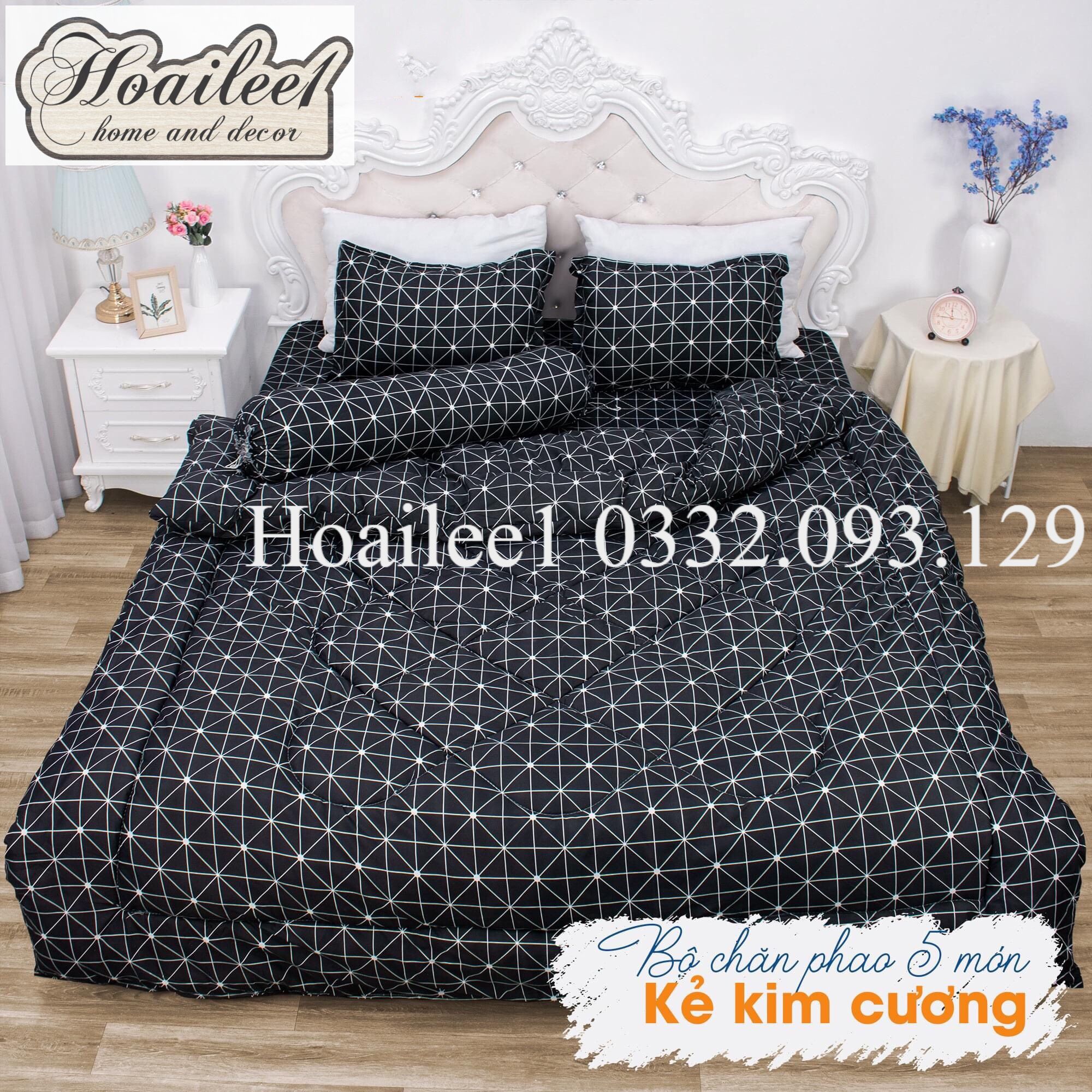 Set phao 5 món bao gồm( 1 chăn phao+1 ga trải giường+2 vỏ gối đầu+1 vỏ ôm) đủ size m6 m8 2m2