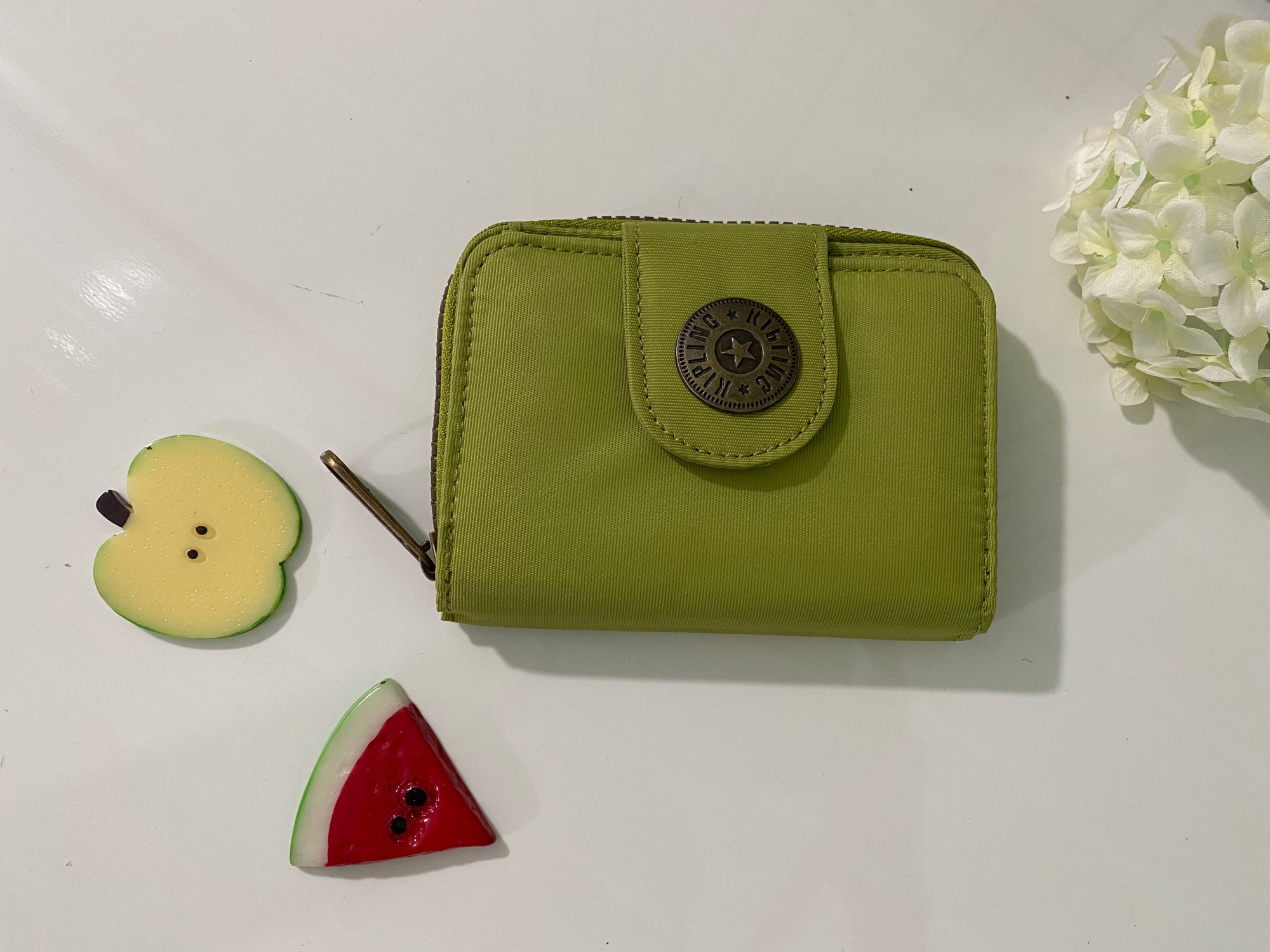 Ví ngắn Kipling nút đồng - Wallet