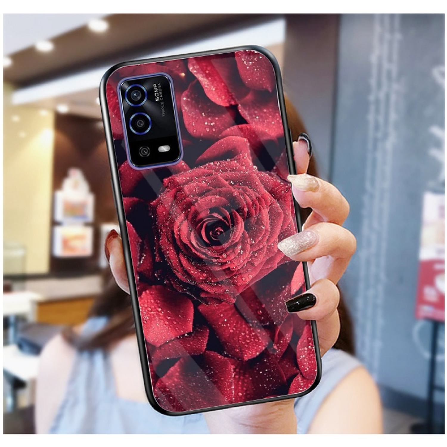 Ốp lưng oppo a55 ốp kính bóng cao cấp mới ƞhất