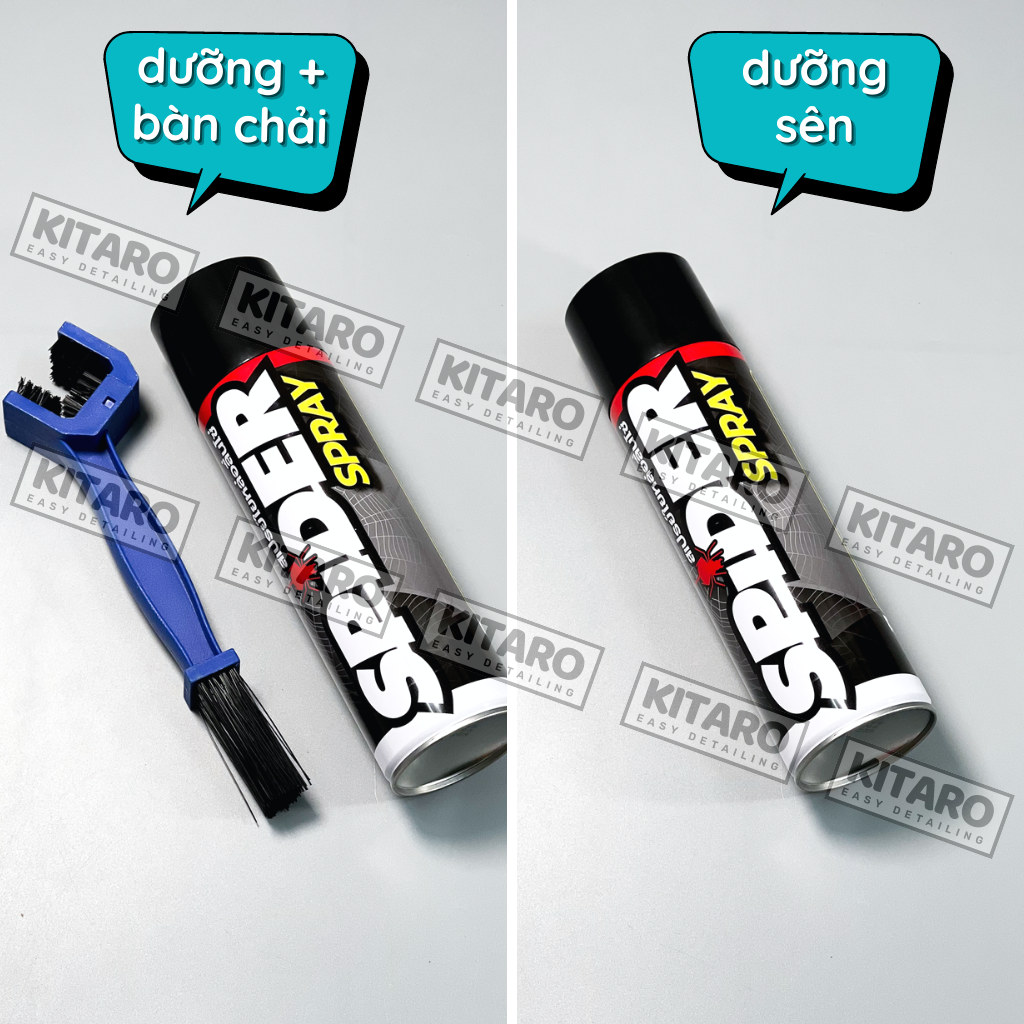 Xịt dưỡng sên SPIDER 600ml Thái Lan không văng
