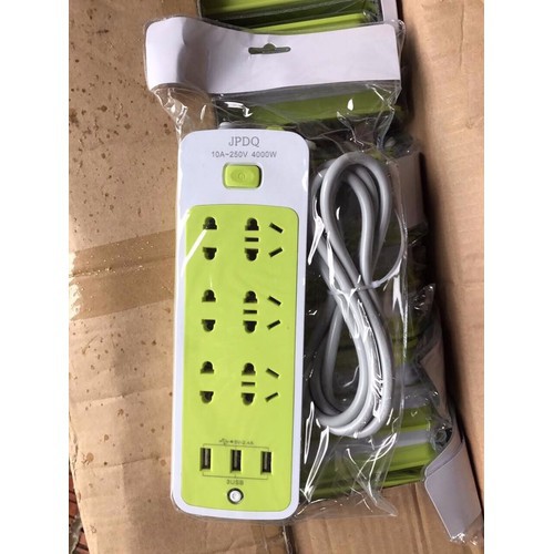 [HCM]Ổ CẮM ĐIỆN 6 PHÍCH CẮM 3 CỔNG USB - V1