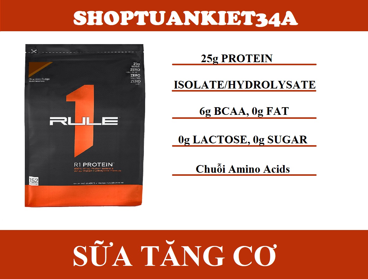 [Chính Hãng] Tăng Cơ RULE 1 PROTEIN share 1kg dùng thử - Shapeyourbody