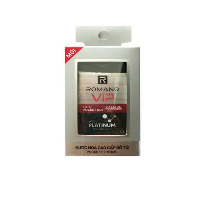 [HCM]Nước hoa bỏ túi Romano Vip Passion /Vision 18ml