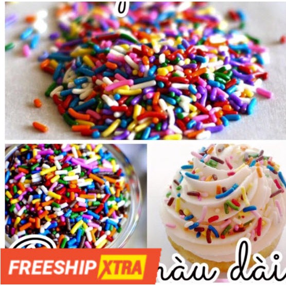 [HCM]Cốm Màu Trang Trí 50Gr