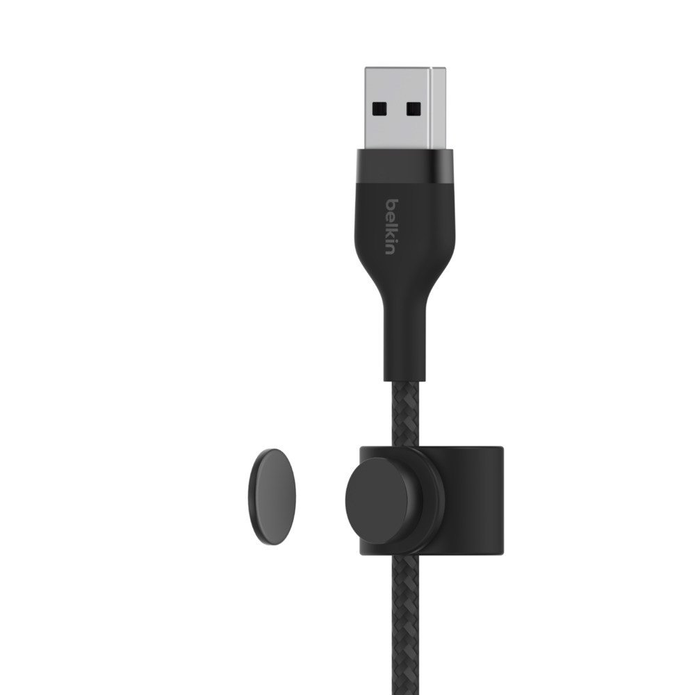 Cáp sạc USB Type C BOOST↑CHARGE™ PRO Flex Belkin vỏ silicon bọc dù 60W 1m CAB010 (tương thích iPhone 15)