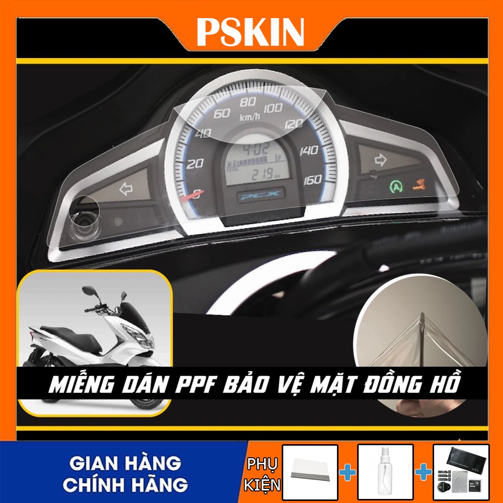 Bộ 2 miếng dán ppf mặt đồng hồ xe pcx 2014 - 2017 miếng dán ppf chống xước đồng hồ xe honda pcx 2014 - 2017 - tặng bộ dụng cụ dán