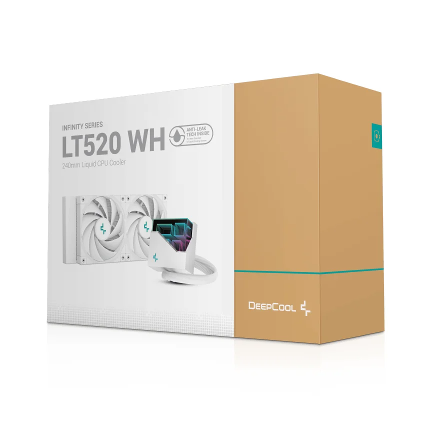 Water cooler AIO deepcool lt520 argb 240mm/lt720 argb 360mm black/white-Original