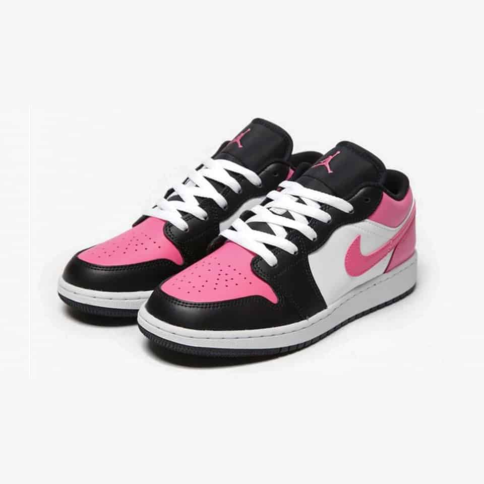 Giày Sneaker Nam Nữ Air J0rdan 1 Low Pinksicle ( Giày Thể Thao JD1 Hồng Đen)