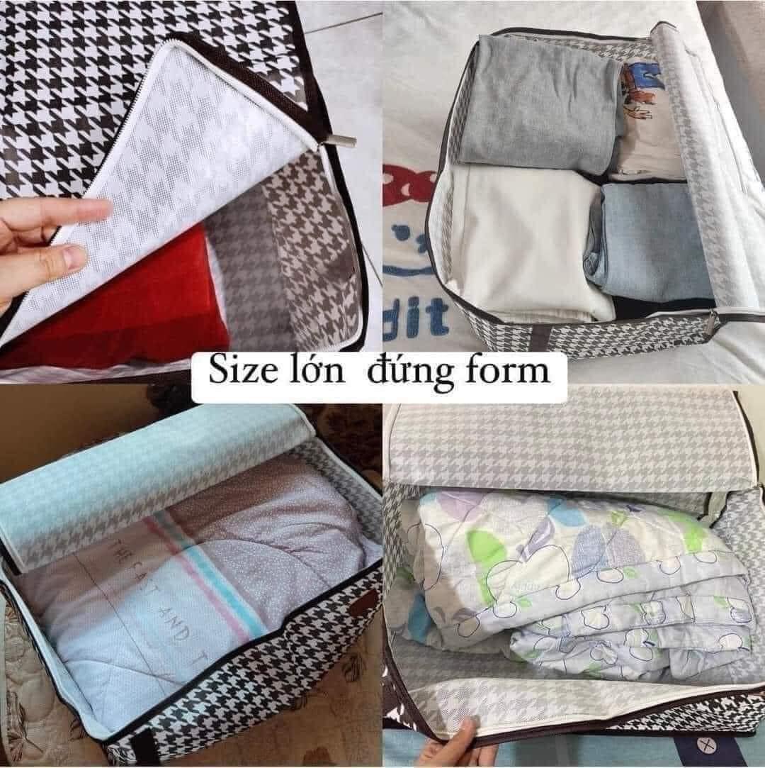 Combo 4 túi đỰng áo quần chăn màn size lớn 100L