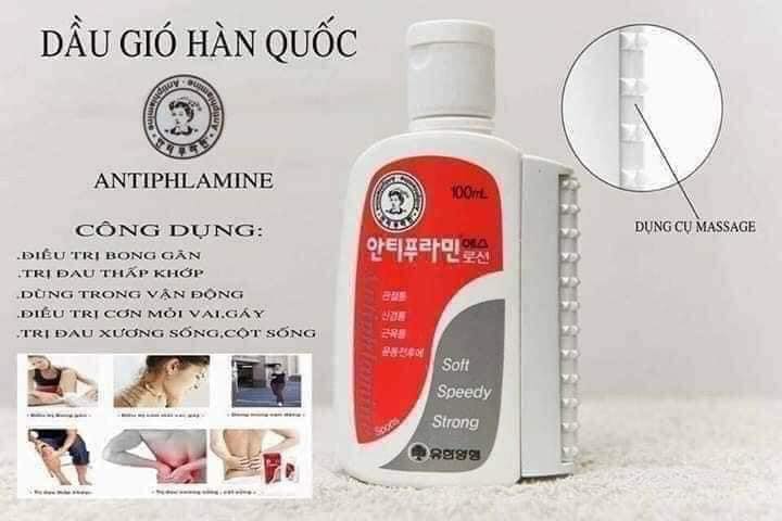 dầu nóng xoa bóp Antiphlamine Hàn Quốc 100ml