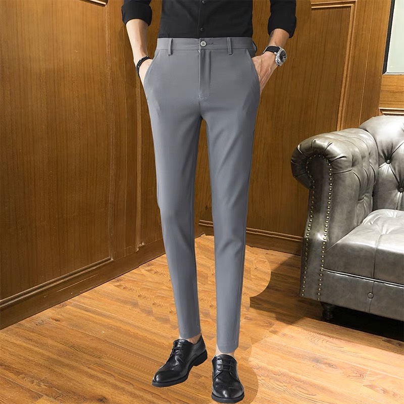 [HCM]QUẦN TÂY NAM KẺ SỌC ỐNG CÔN BODY CAO CẤP VẢI CO GIÃN NHẸ FOM ĐẸP