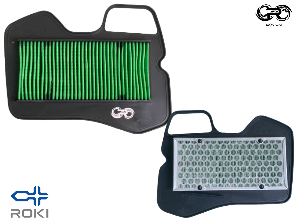 [HCM](Phụ kiện xe máy) Lọc gió R-Max-G ROKI cho xe Honda Wave S 110cc RSX 110cc Blade 110 Wave Alpha 100 (đời xe từ 2017 trở đi)