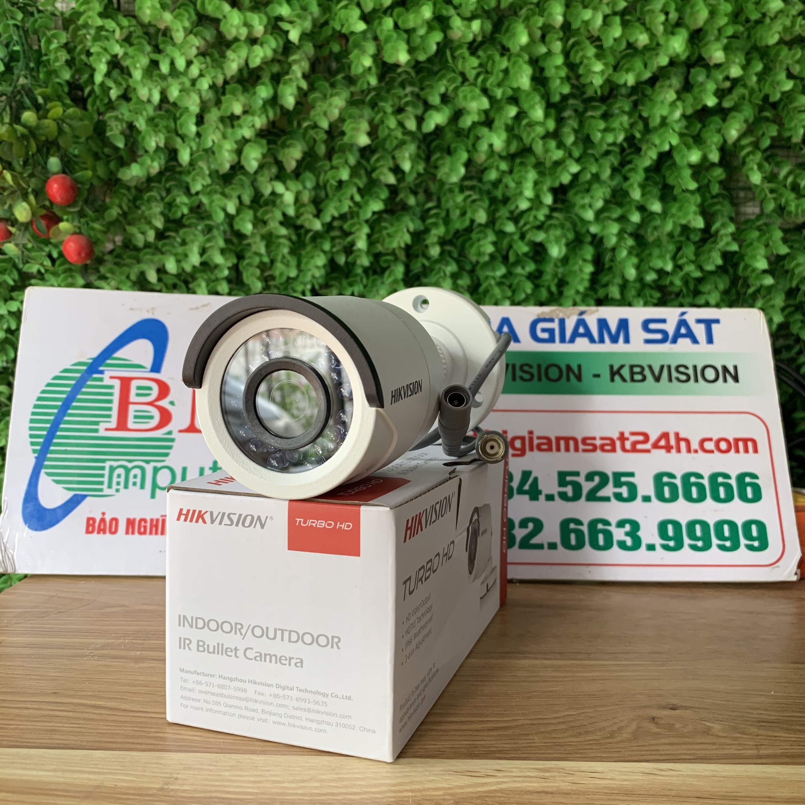 Camera HDTVI Hikvision DS 2CE 16DOT-IR vỏ sắt dạng thân