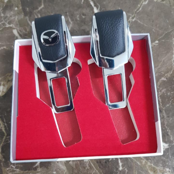 Bộ 2 chiếc chốt khóa dây đai an toàn, chống kêu ô tô, xe hơi Maz.da 4S-MA
