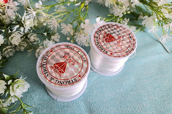 5m cước lụa co giản 0.8mm xỏ vòng tay
